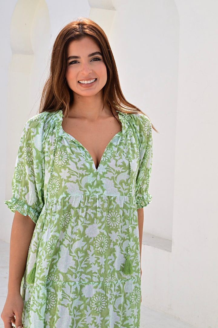 Lyon kjole lang grass green