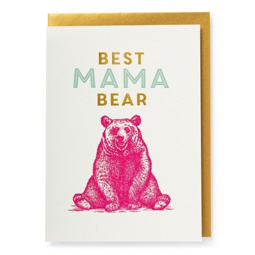 Kort med konvolutt Mama bear