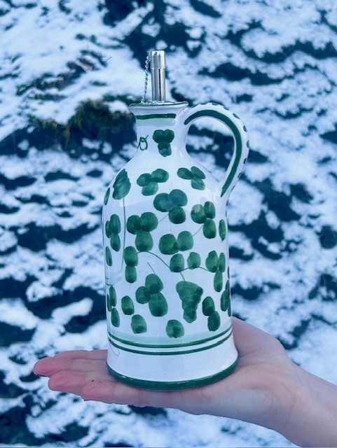 Oljeflaske arabesco grønn