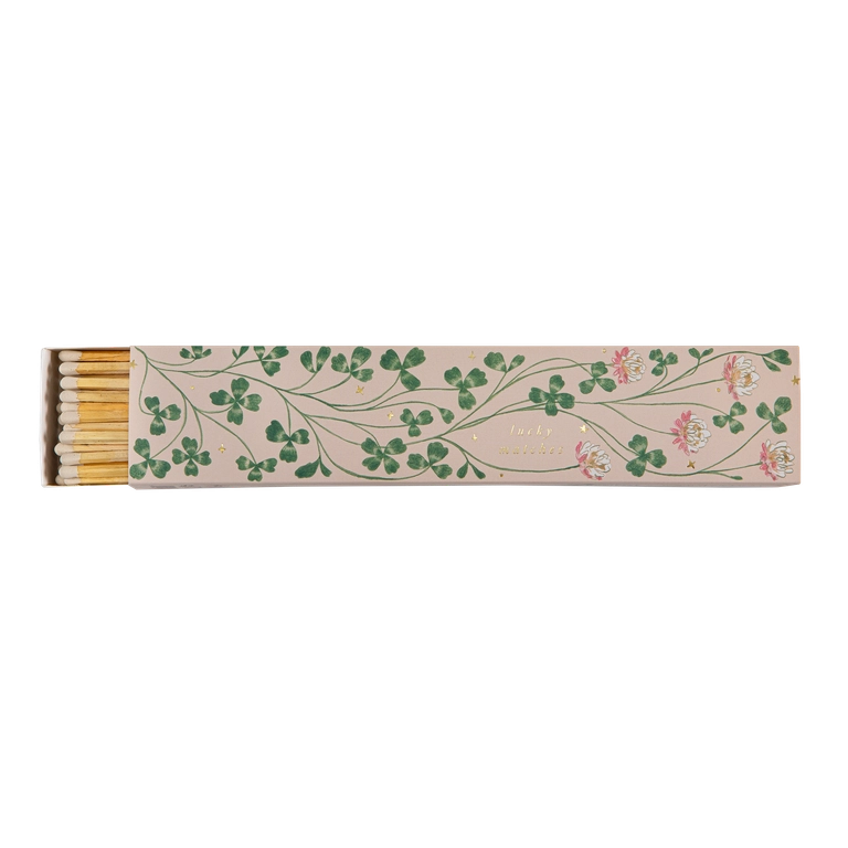 Fyrstikkeske lucky clover