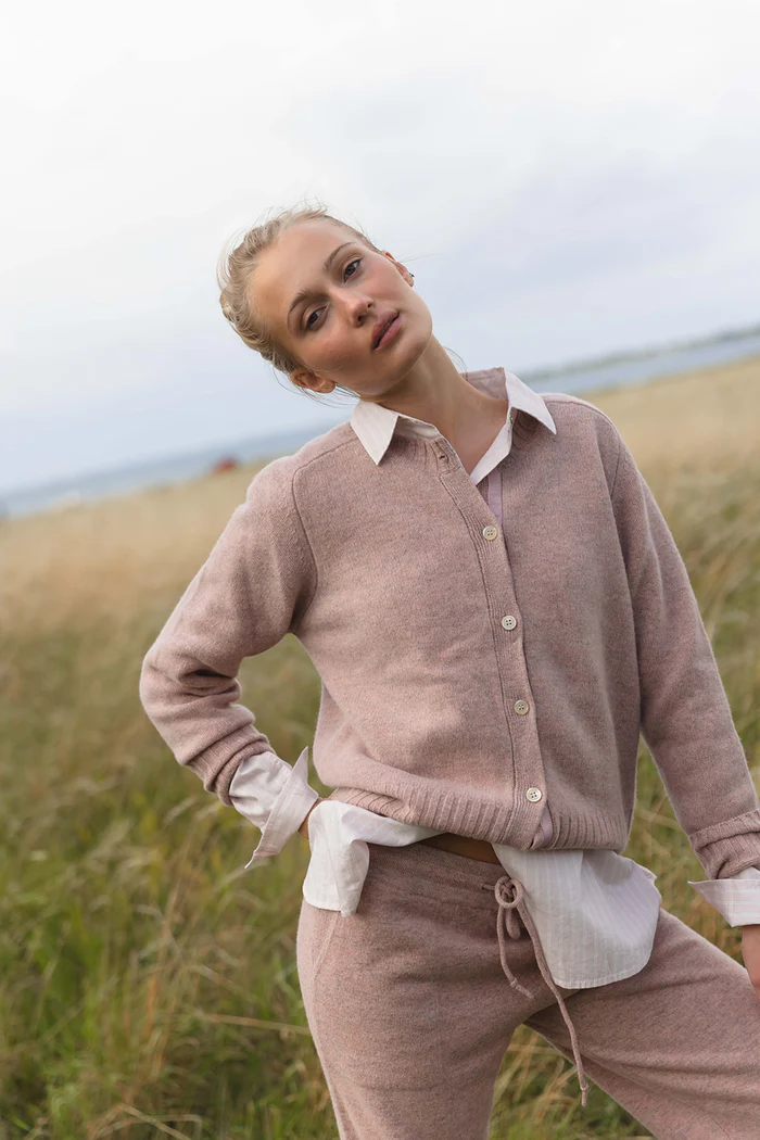 Cara cardigan old rose