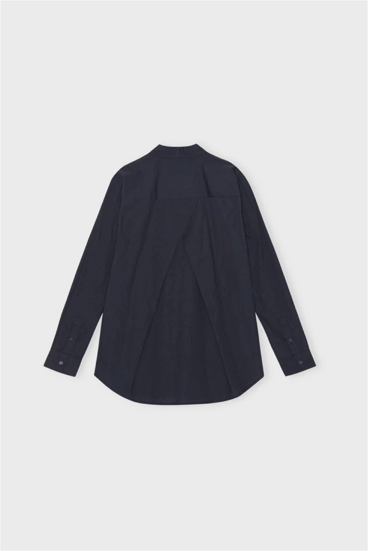 Gaia skjorte poplin dark navy