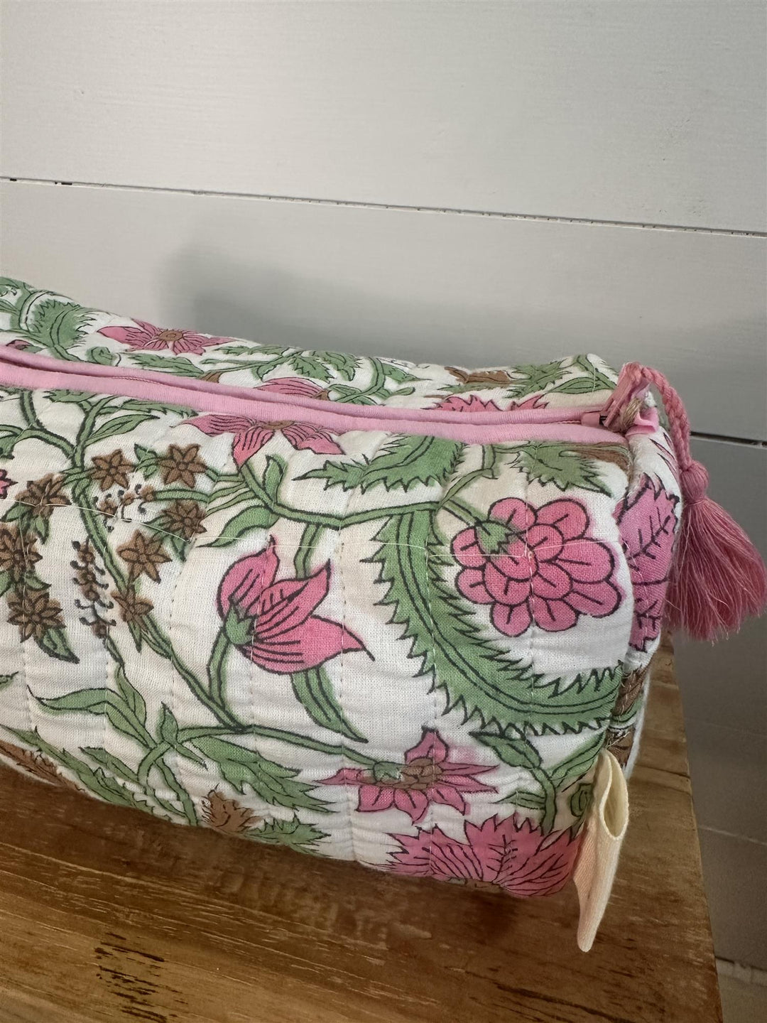 Toalettmappe blokktrykket Isabelle