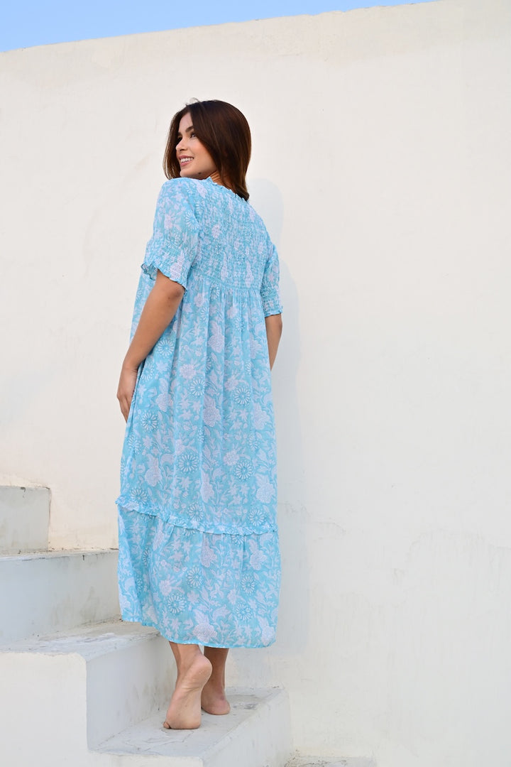 Lyon kjole bobbin ocean blue