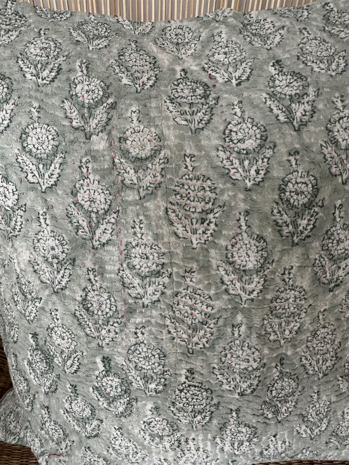 Putetrekk vintage kantha 50x50 cm Nr 111