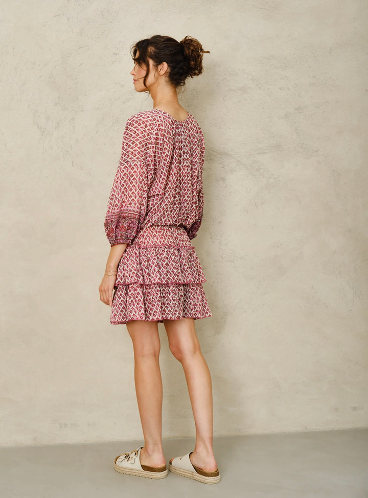 Viti print kjole pink