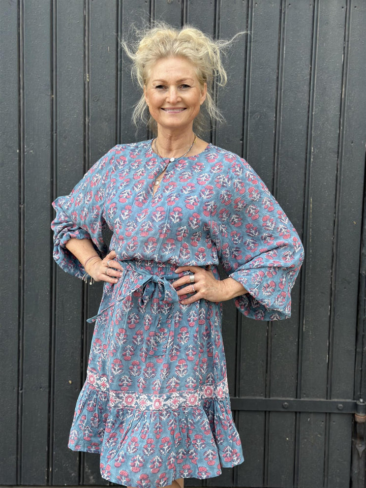 Cathrine kort kjole sky blue