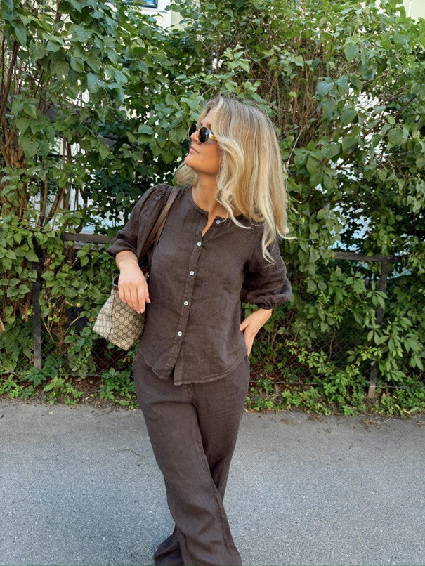 Amalie bluse kakao