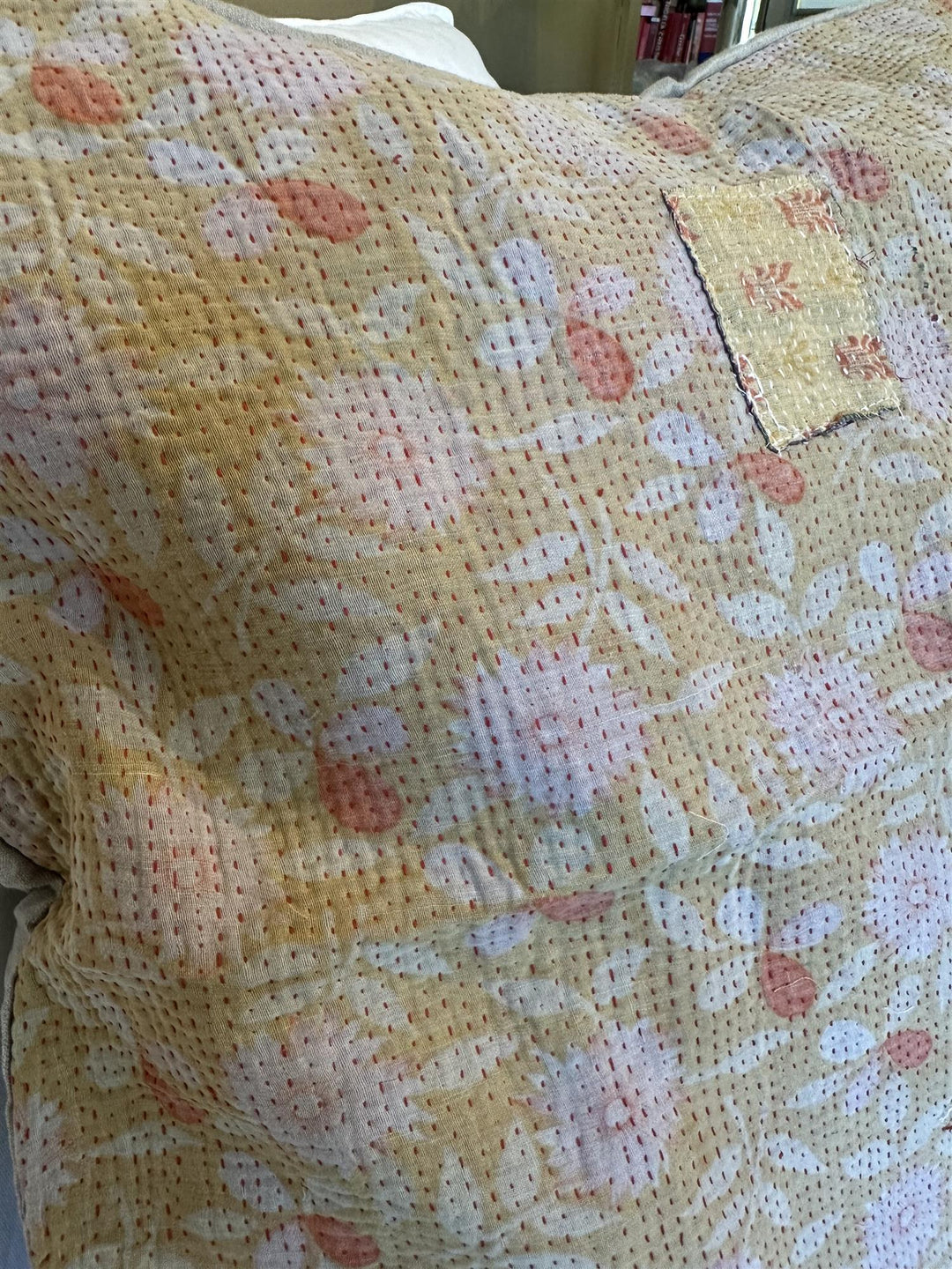 Putetrekk vintage kantha 60 x 60 cm Nr 24