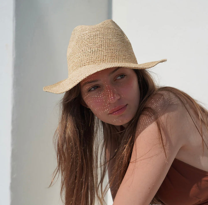 Viviani raffia hatt natur