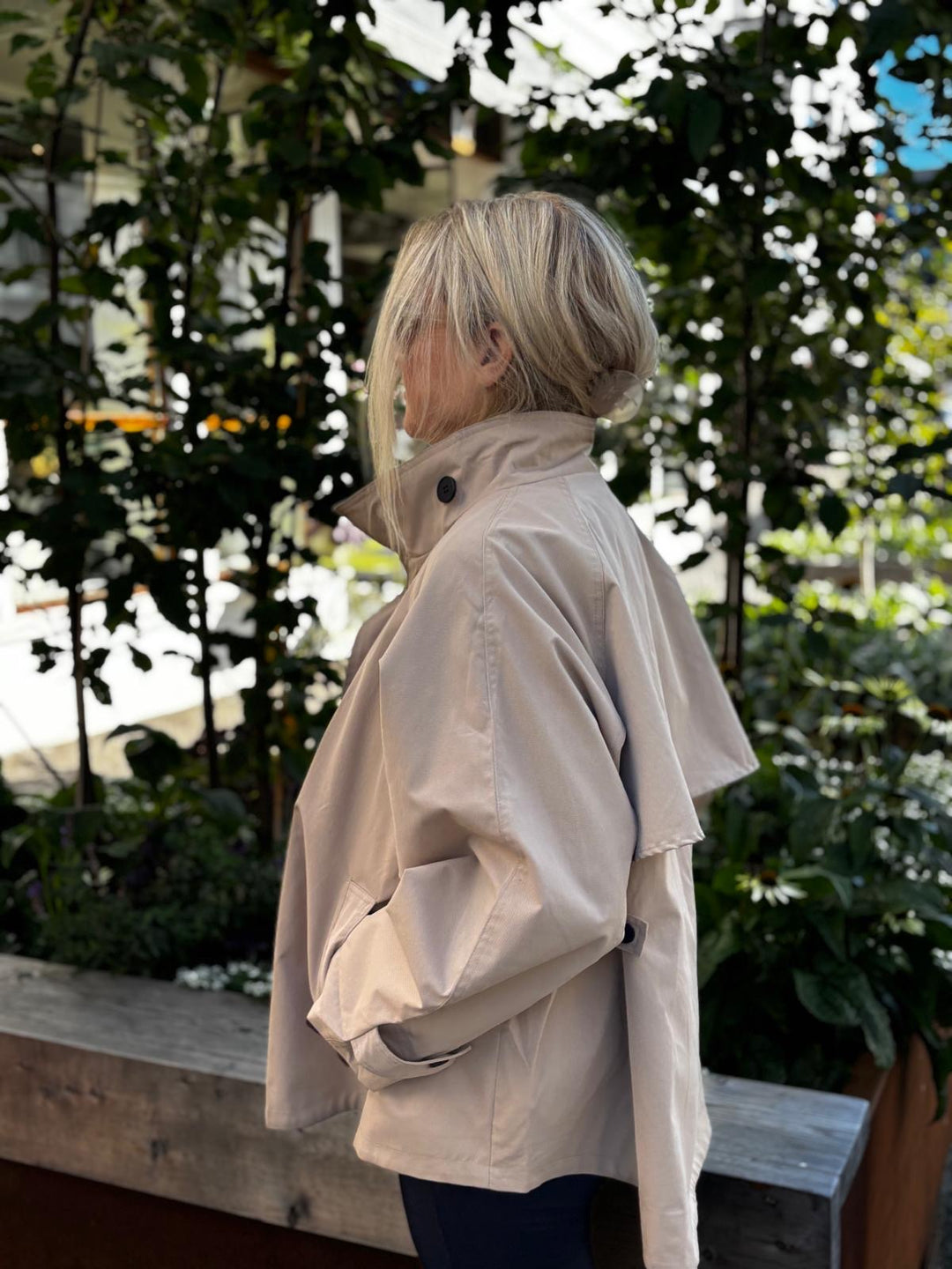 Elenza trenchjakke taupe