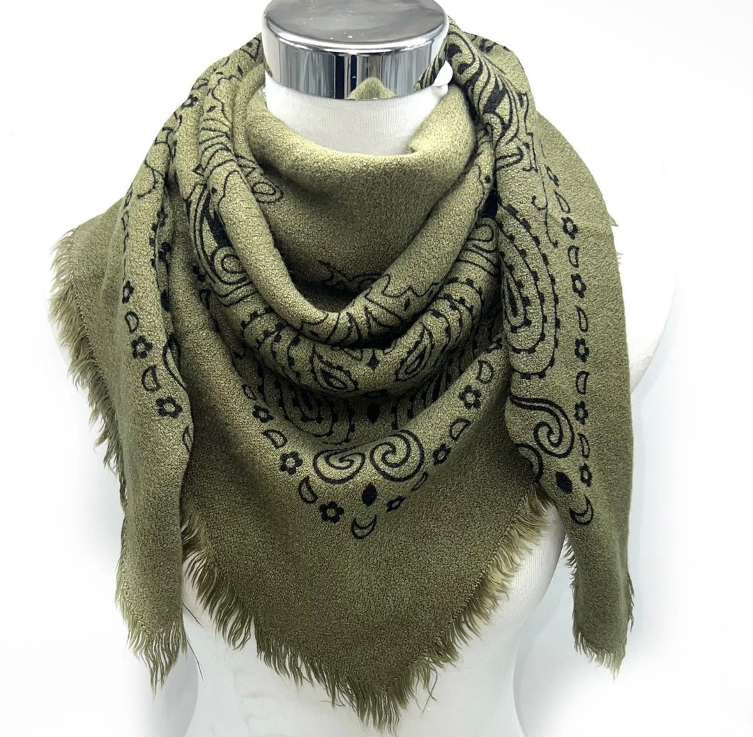 Bandana skjerf 100 x 110 cm Green