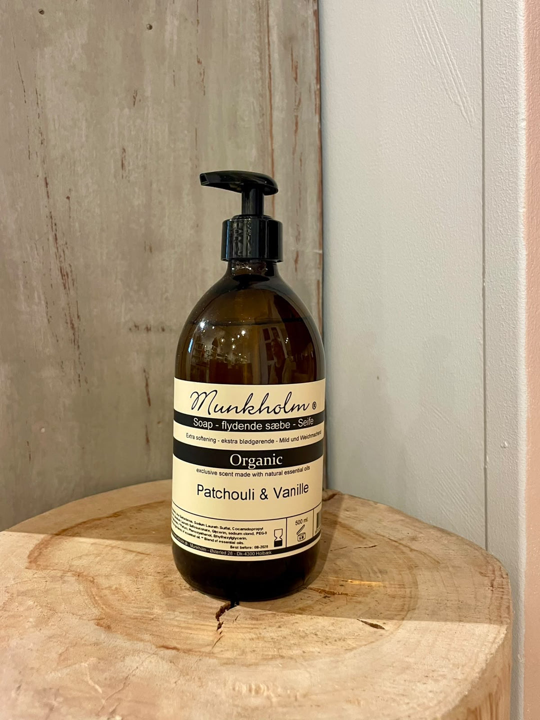 Økologisk flytende såpe 500 ml patchouli & vanilje