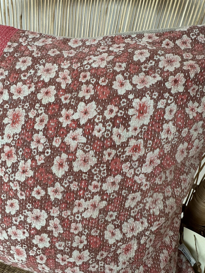 Putetrekk vintage kantha 50x50 cm Nr 107