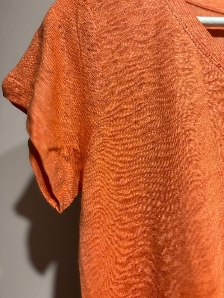 Lotta t-skjorte 100% Lin dusty orange
