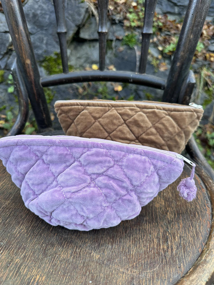 Sminkepung velur 15xH10 cm lilac