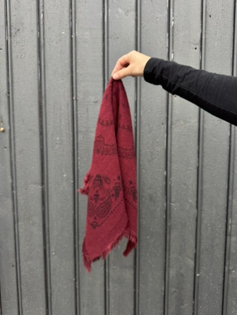 Bandana skjerf 60 x 60 cm bordeaux
