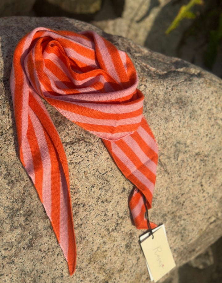 Orange blossom trekantskjerf cashmere
