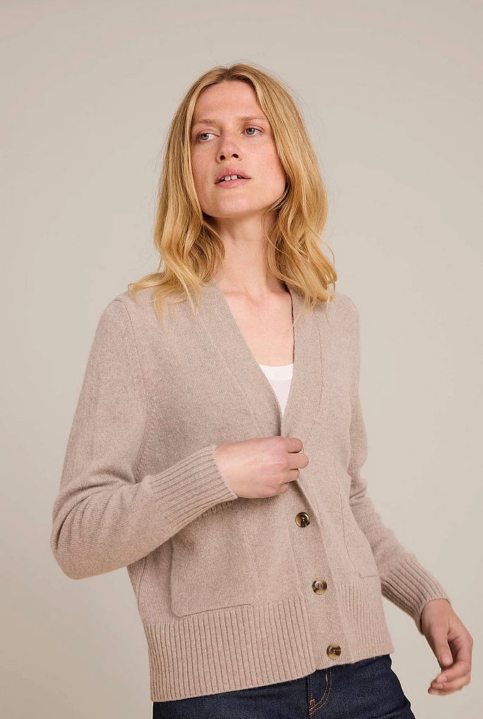 Carole strikkejakke light sand