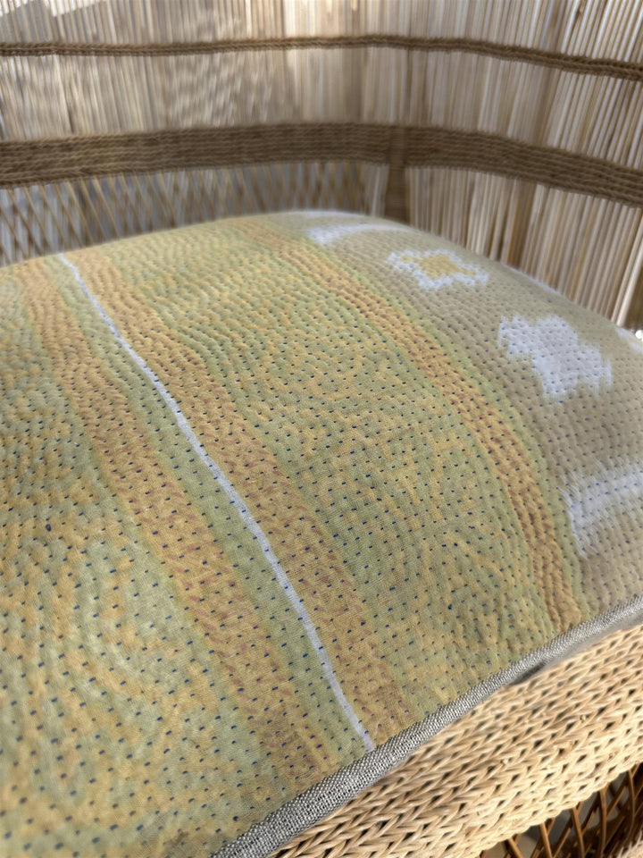 Putetrekk vintage kantha 50x50 cm Nr 125