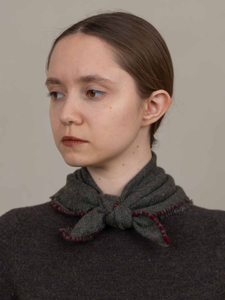 Skjerf 100% cashmere green