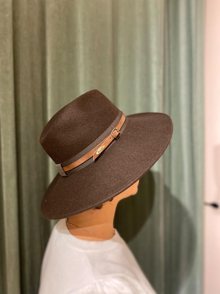 Frederique fedora mocca brown
