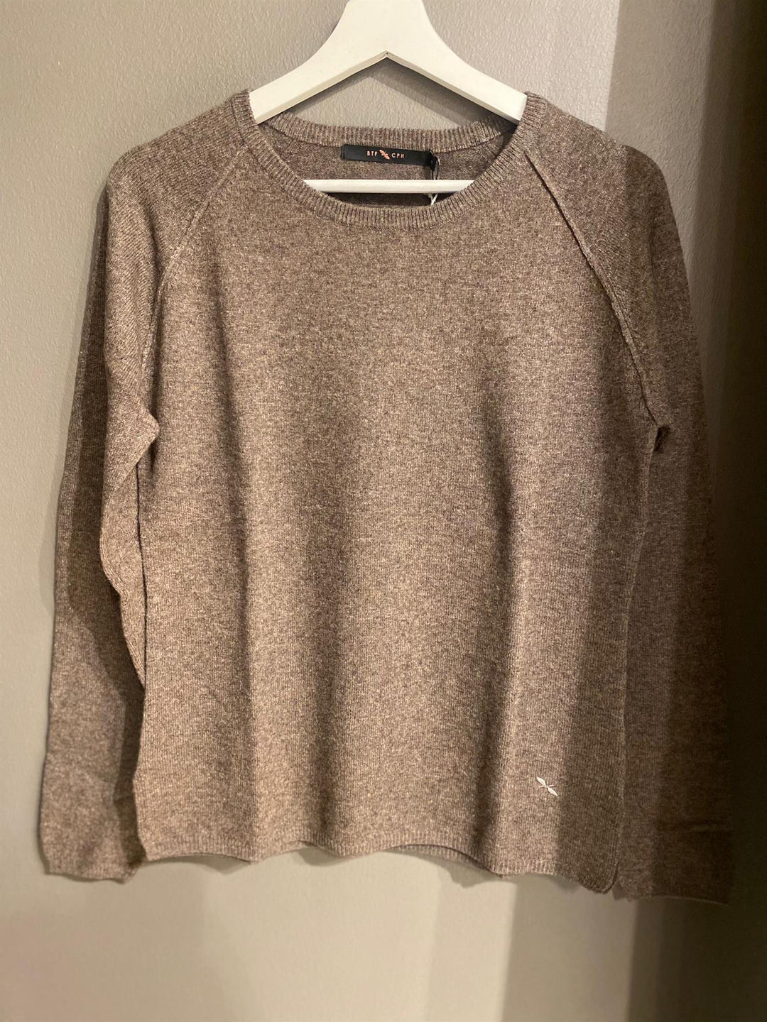 Cashmere pullover brown melange