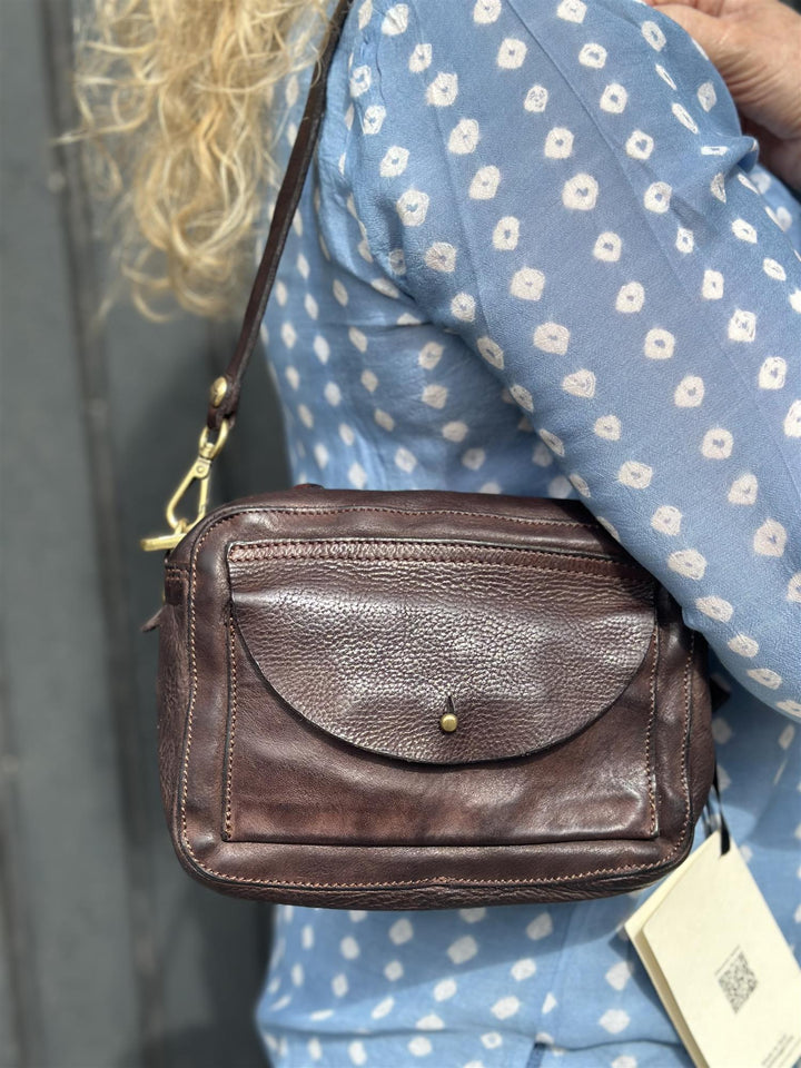 Bauletto mini vacchetta bag brown