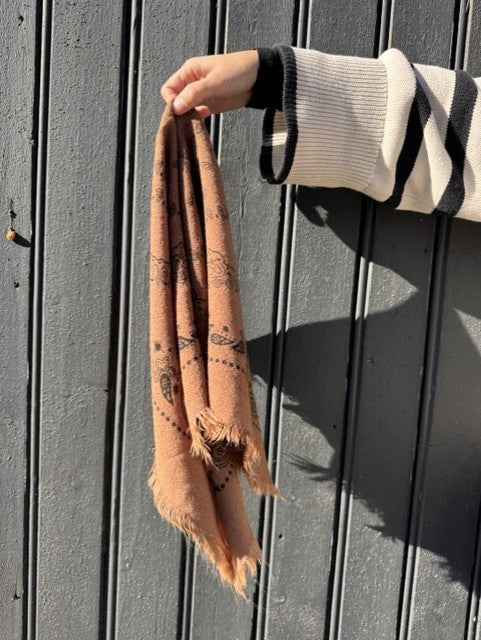 Bandana skjerf 60 x 60 cm camel