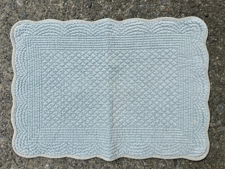 Spisebrikke avlang velur 35x50 cm Duckegg
