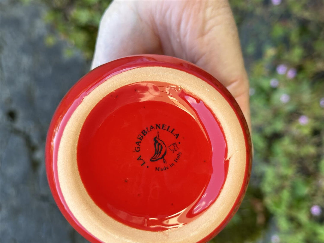 Veluto oljeflaske med helletut H 18 cm red
