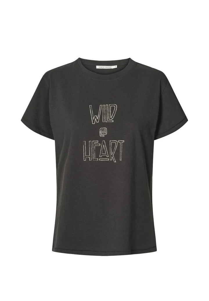 Wild @heart t-shirt faded black