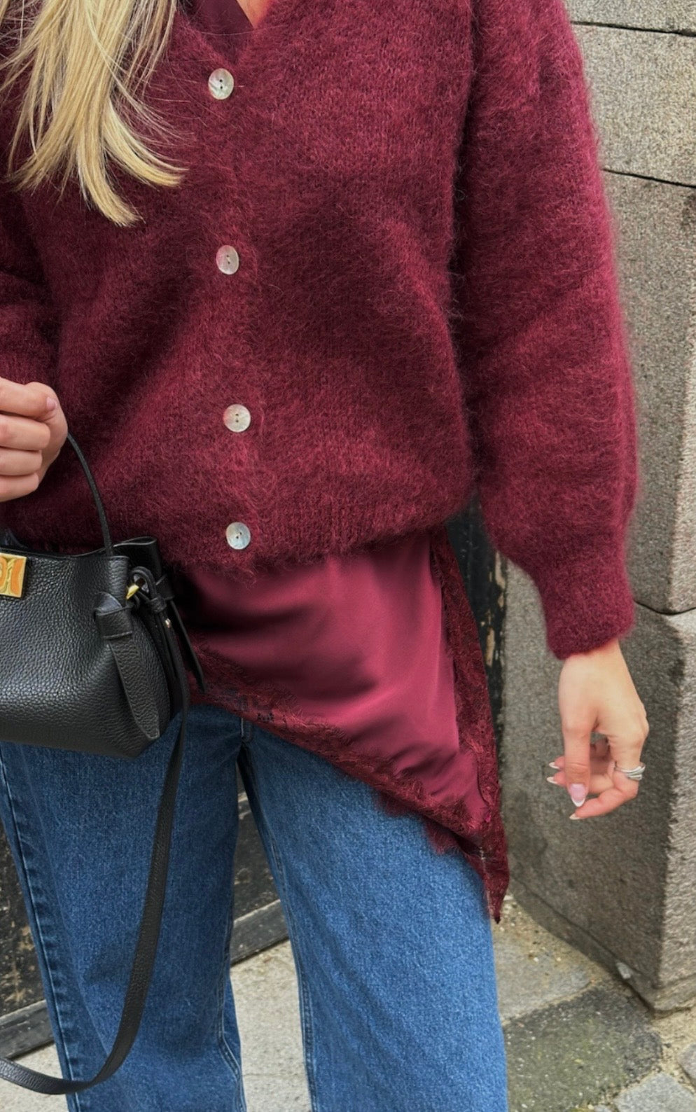 Lilje cardigan Bordeaux