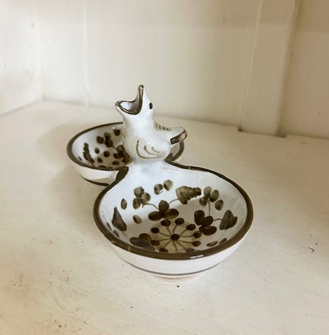 Olivenskål arabesco grå/beige