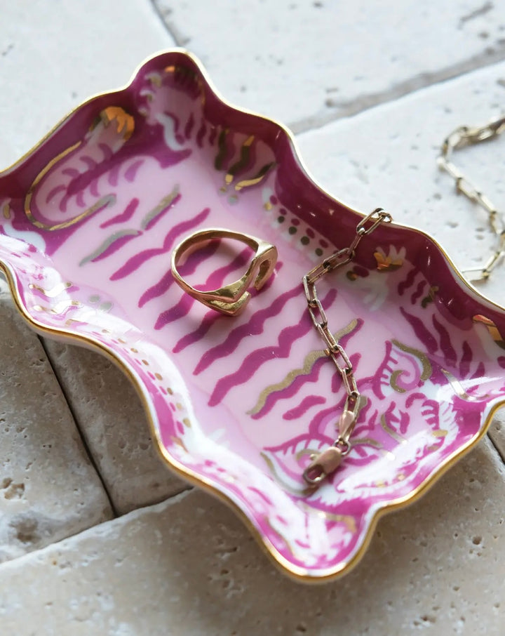 Tibetan tiger trinket dish