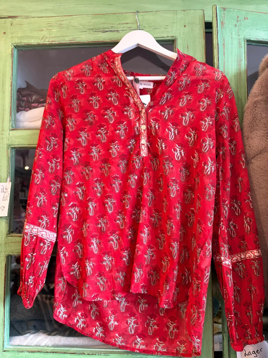 Athina bluse rød