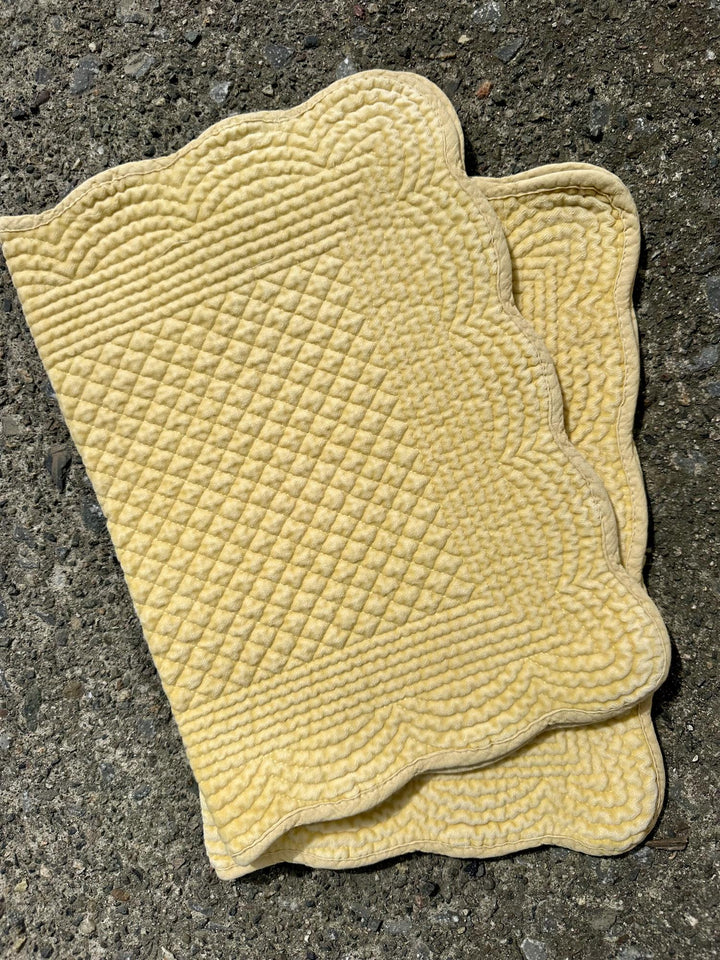 Spisebrikke avlang velur 35x50 cm  primrose