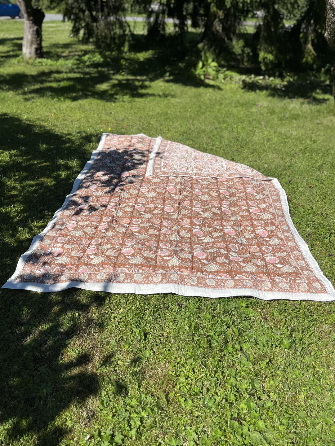 Quilt 150 x 220 cm brown