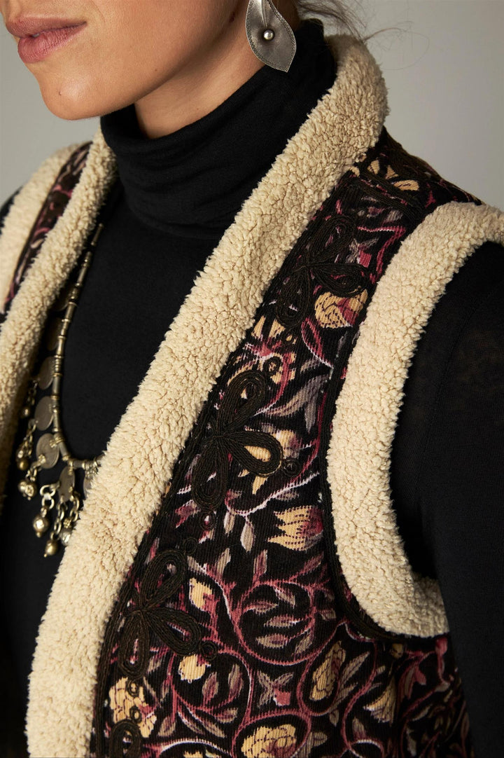 Juno vest ruby noir