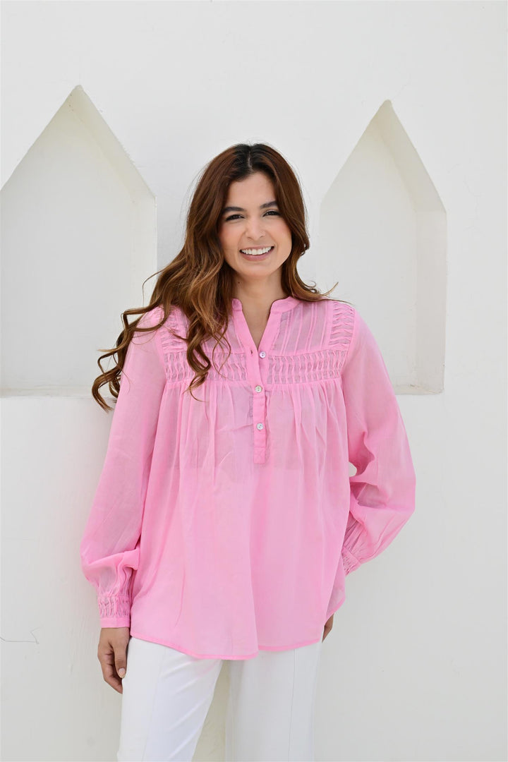 Provence bluse rosy