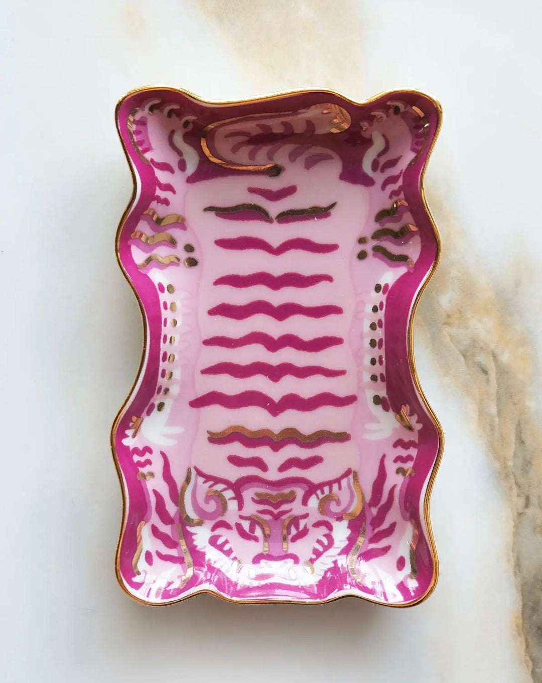 Tibetan tiger trinket dish
