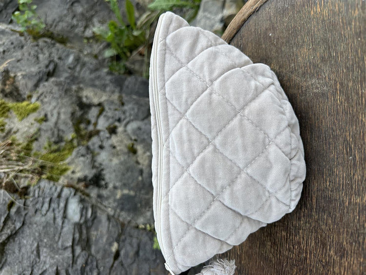 Sminkepung velur 15xH10 cm Grey beige