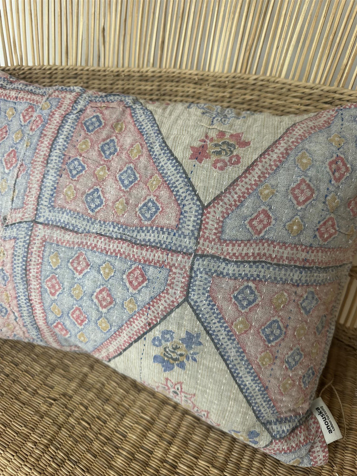 Putetrekk vintage kantha 30 x 40 cm Nr 79