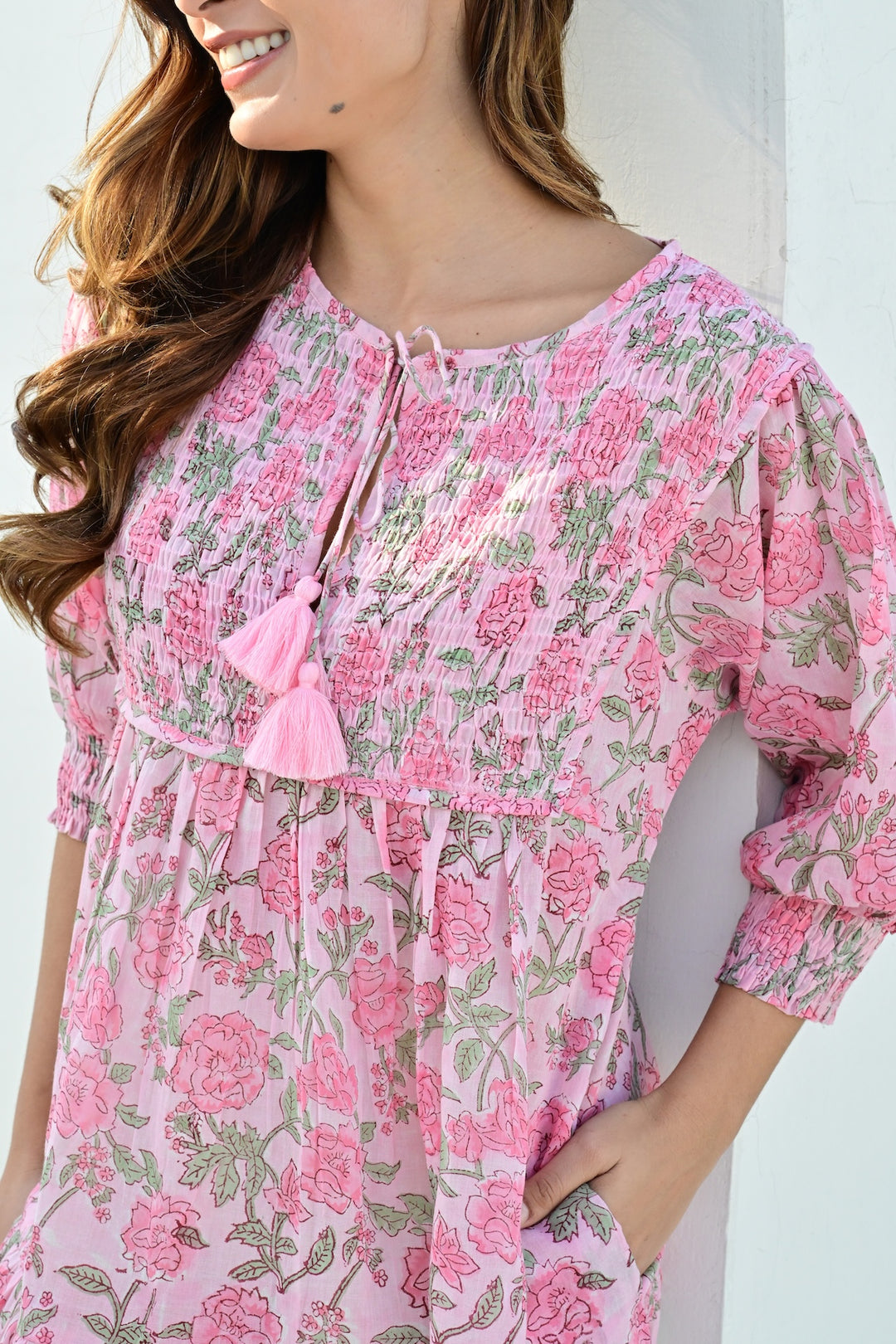 Montpellier smekkekjole bobbin pink