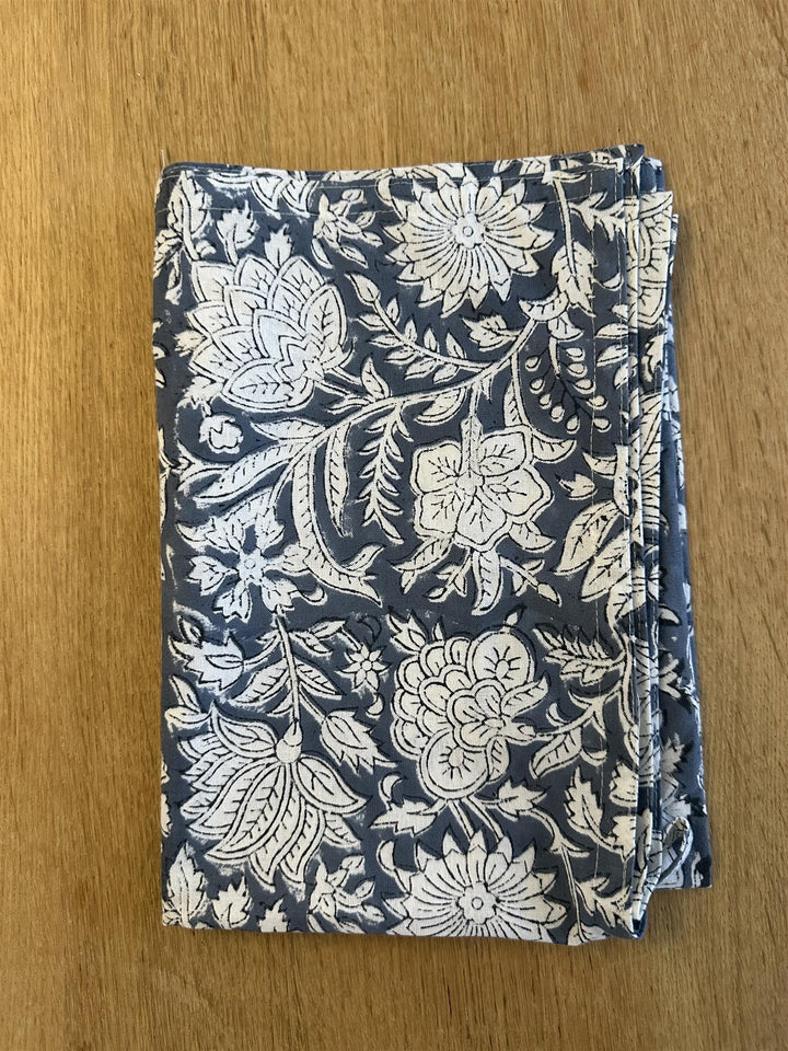 Kjøkkenhåndkle blue blokkprint
