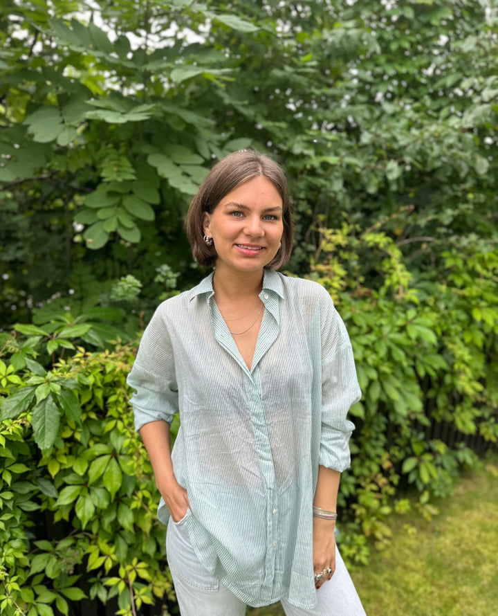 Ida skjorte stripet Jade