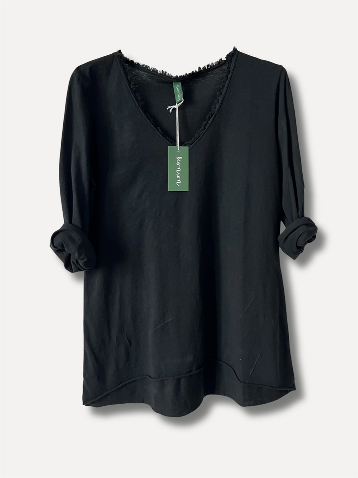V-classic long sleeve black