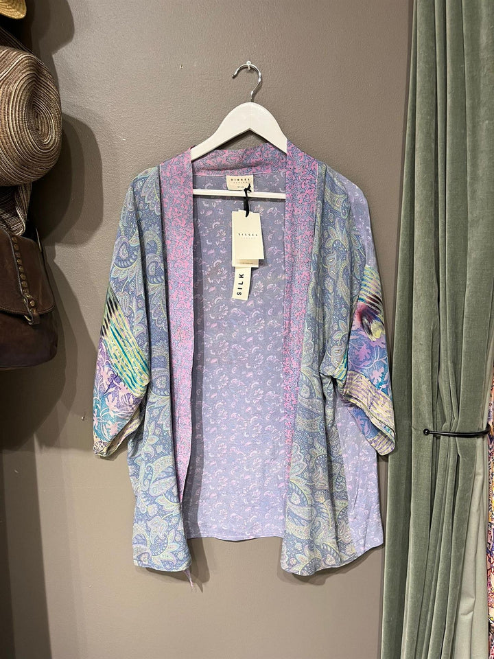 Lotus silk kimono #372