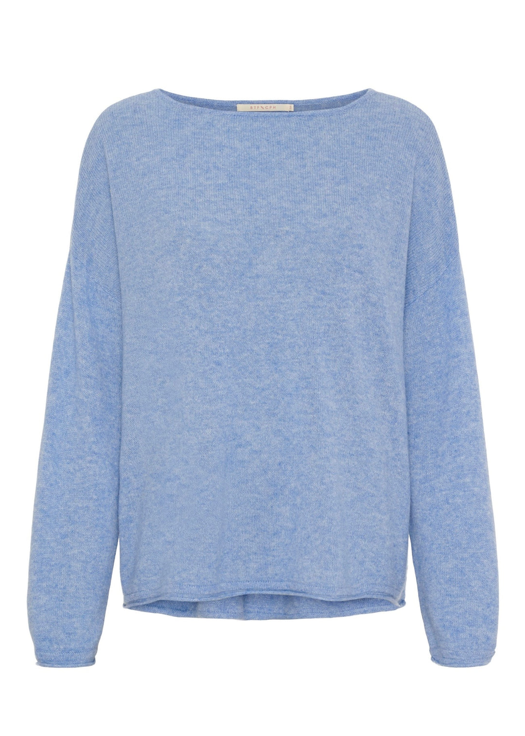 Mira cashmere oversized genser blue melange