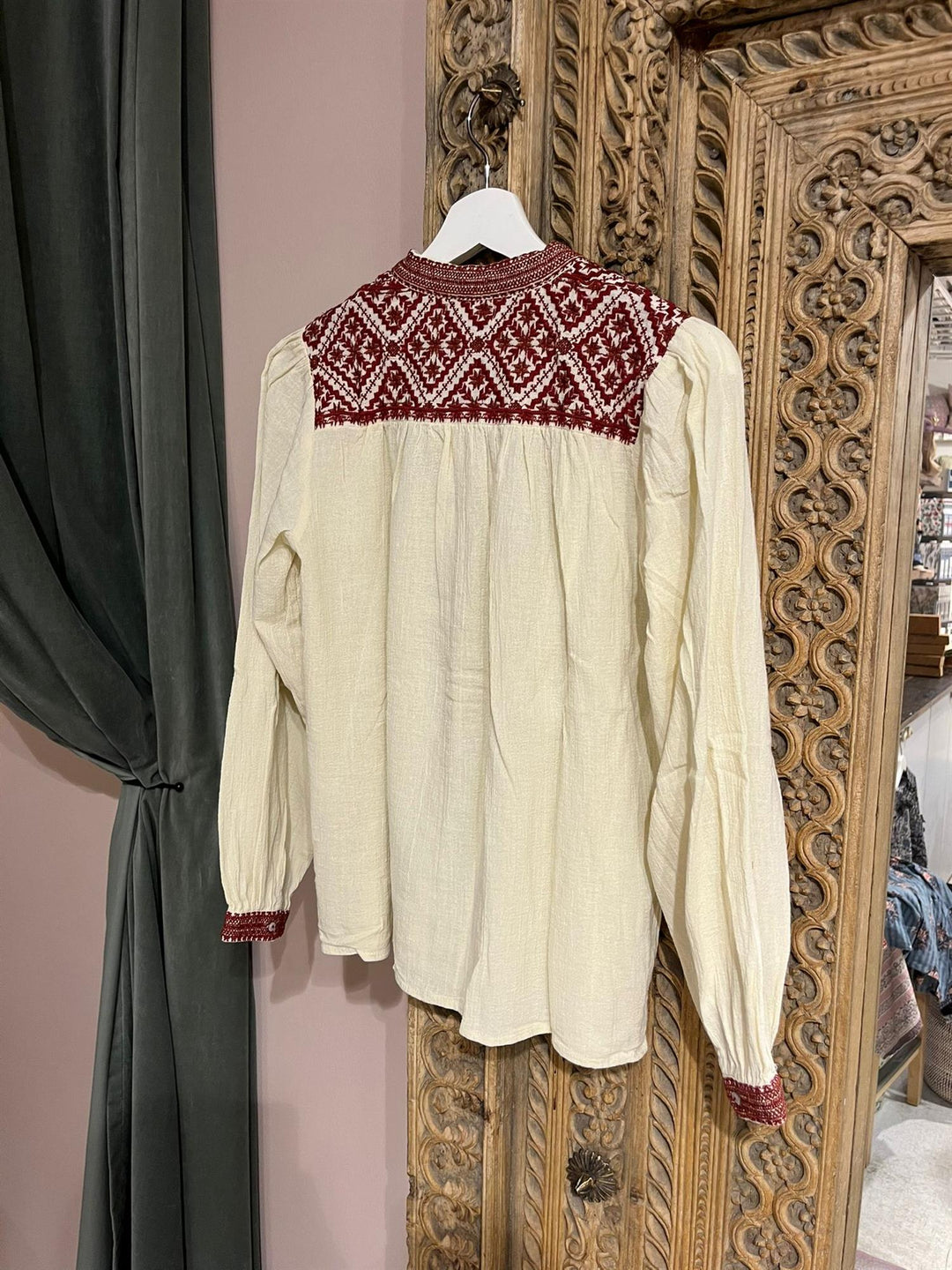 Charlotte bluse rouge